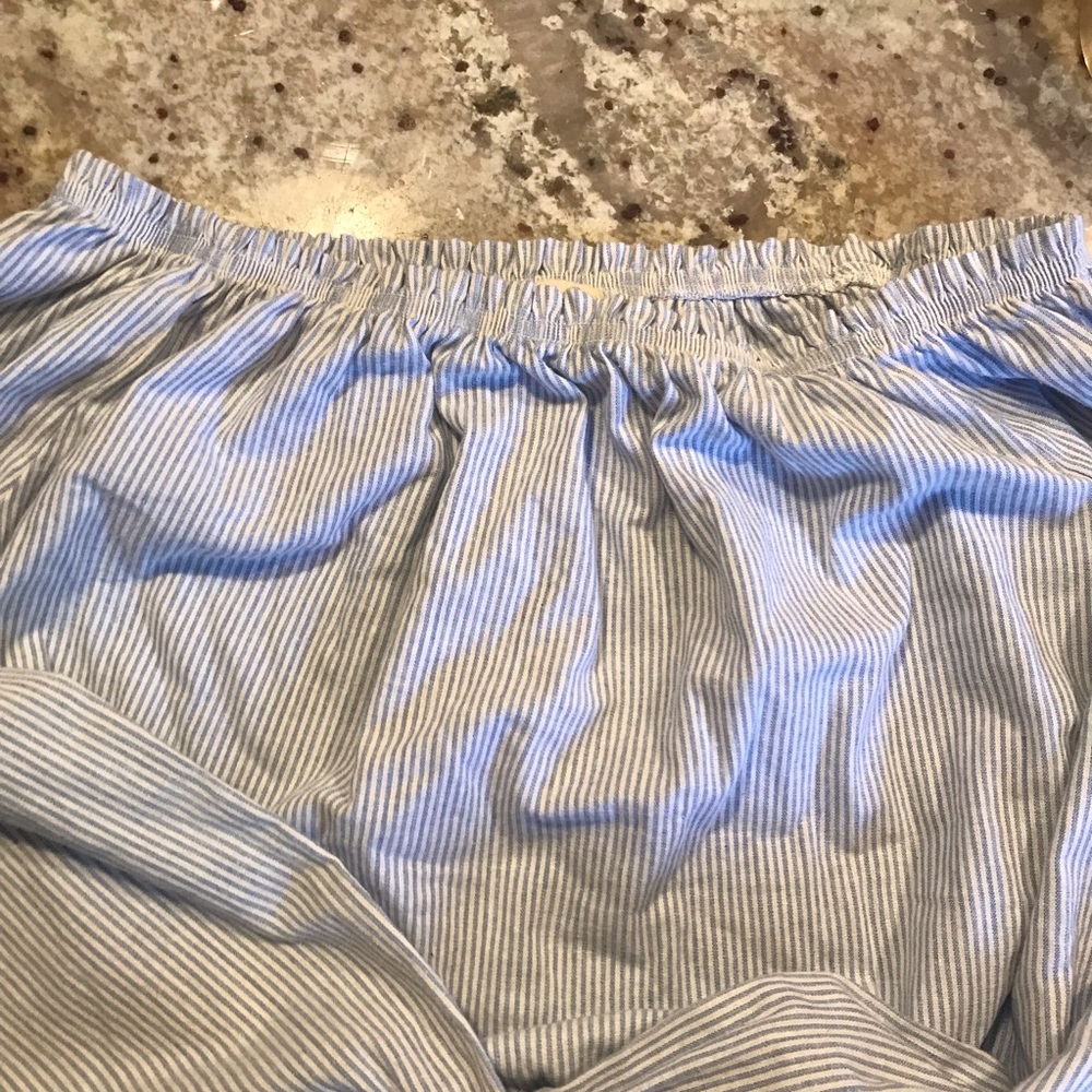Brandy Melville Striped Off the Shoulder Top